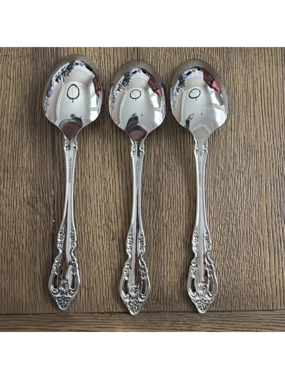 Oneida Community Stainless BRAHMS Serving Spoons - Set of 3